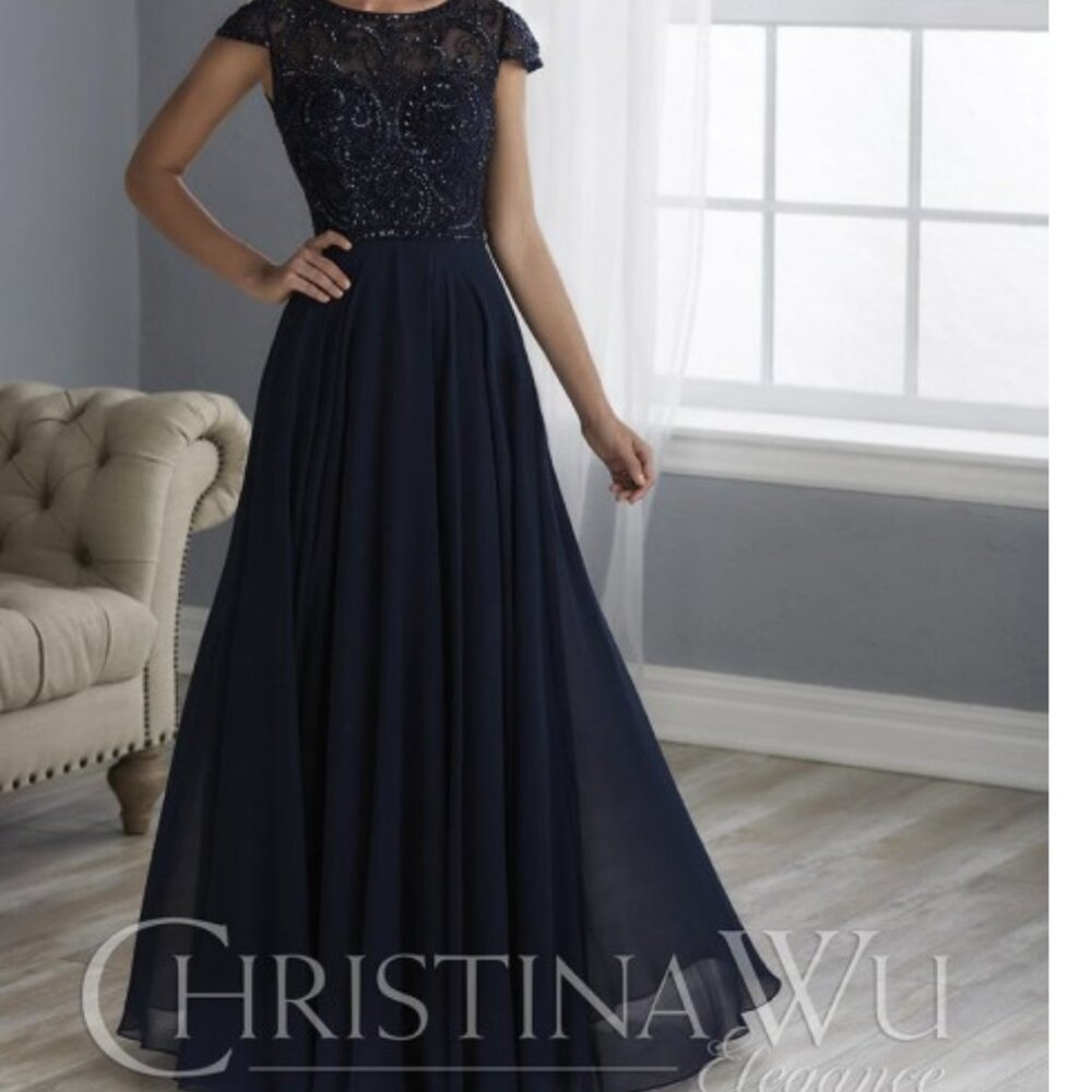 Christina Wu Elegance 17861 formal ball or Mother of the Bride dress